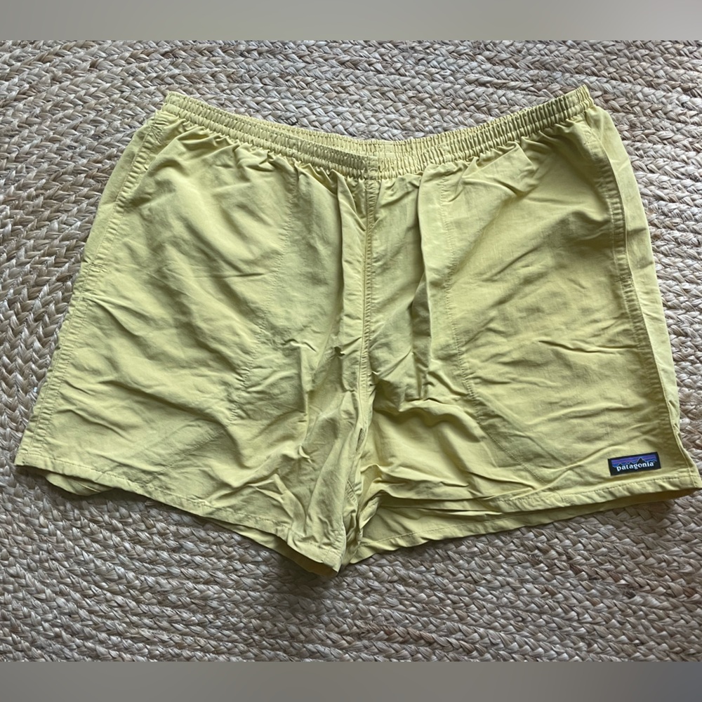 Patagonia Mustard Yellow Baggies Shorts